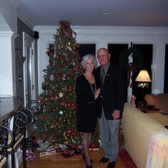 Looking dapper at our home one Christmas Eve dinner.