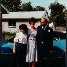 Our wedding day. eddie katie & bobbiesue 1980