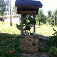 Wishing well he built at the lake house