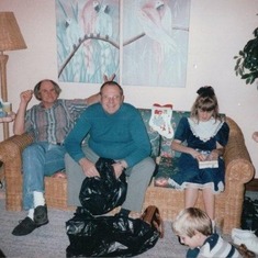 Christmas. Eddie, my Dad and Laura