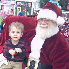 James with Santa. He misses is Pappy 2