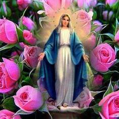 This is his favor. Virgan Mary