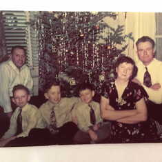 Lawless Family/dad as a child, boy in middle/his mother, Mary (rt)/ His father Richard (far left)