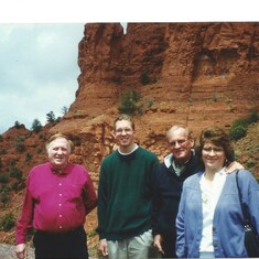 Ed with our close friends Kathy, Robert, and Richard in Sedona AZ - Lots of fun!!