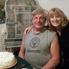 Ed's 59th Birthday dinner with ice box cake