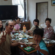 With friends in Tokyo, Sept 2013