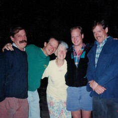 Family - Rick, Edward, Eunice, Bob, Dave. 5/27/1995