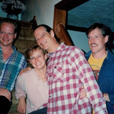 Siblings Bob, Sue, Edward, Dave. 5/28/1995