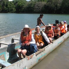 En route to visiting the Embera Community in Panama, 2010
