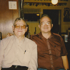Eugene with his father, Durward, circa 1989