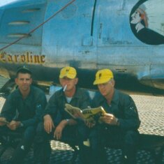 1953 - 1954 Kimpo, Korea fellow pilots by plane