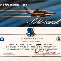 B-58 Certificate