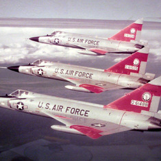 Convair F-102 Delta Daggers Stock Photo