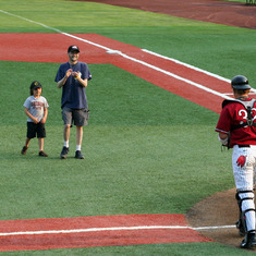 opening pitch at a Knights game