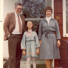 Eike with Renate and a very proud-looking Anke in 1977