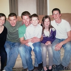 Grandkids:  Lindsay, Danny, Timmy, Huntar, Norah & Conor