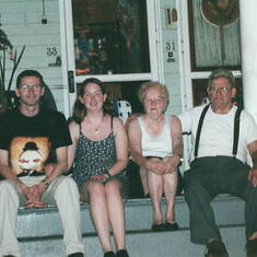 Cousins Margella and Kieran on a visit to the see Mom and Dad in 2000