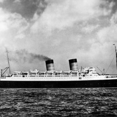 RMS Mauritania ,Mom and Dad took this across the Atlantic  to start their new life together in America in 1948, England to NY