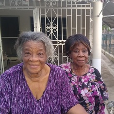 Mom's sister Beryl (taller of the two) and Aunt Hermel (Oct. 15, 2022)