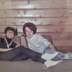 Eileen with Dodie in Banff - 1967