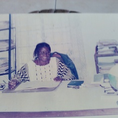 Aunty in her office