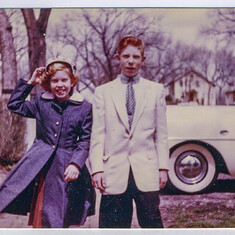 1955 Easter with Erle