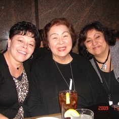 Me, Elaine and Patty at my going-away luncheon in 2009