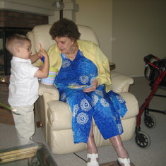 Easter 2010- Grandma and Gavin
