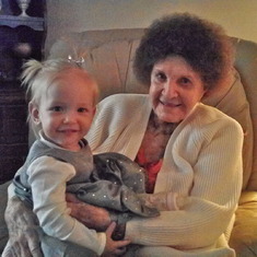 Christmas 2010- Grandma and Ava