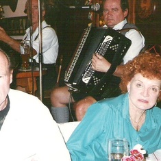 Grandma and Grandpa visiting a Gasthaus in Berchtesgarten Germany 1989