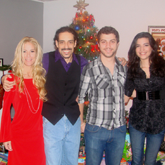 Elaine, Michael, Anthony, and Andrea. Toys for Tots Christmas Party 2013.