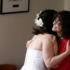With Mom on my wedding day, April 7, 2007