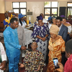 Thanksgiving service at Prebysterian Church Lekki, Lagos on Dad's 90th birthday