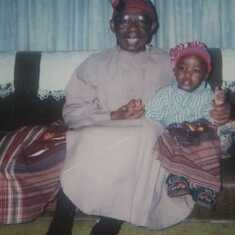 Dad and grandson, Chidozie Nwangwu Jr. in 2002