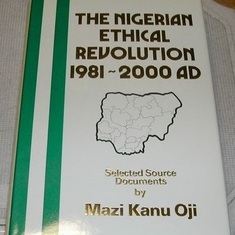 Dad's first published book - The Nigerian Ethical revolution