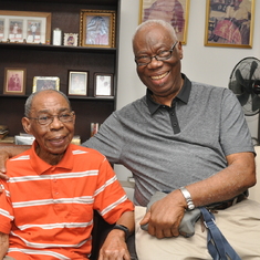 Dad and his comrade, Elder Eleazu on his 90th birthday