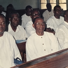 Dad involved in service in church - the men’s christian association group (MCA) in Presbyterian church