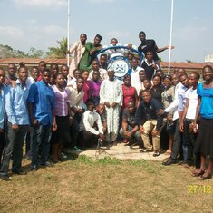 Elder Bello at Bobas Old Students Association (BOSA) in Bobas High School, Ikere Ekiti