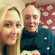 christma jumper day with grandaughter Leah-Anne