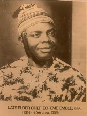 Elder Chief Echeme Emole