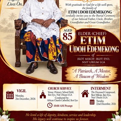 Elder (Chief) Etim Udo Edemekong