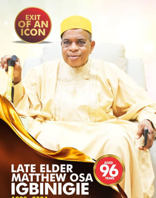 Elder Matthew Osa Igbinigie