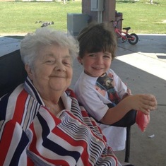 Mom and her great grandson Brody