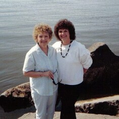 Mom and Darleen many years ago Lake Ontario