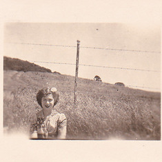 Young Ellie at the family's Hilltop cottage in the S.F. hills