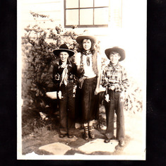 Ellie, Eric & Cousin Ed Rohr dressed for Expo 39 and the Golden Gate & Bay Bridge openings