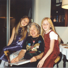 With the kids, Christmas 1999