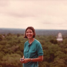 Overlooking Tikal with Geoff 1985