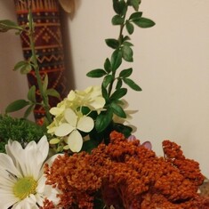 Beautiful flowers for memorial--large and small arrangements