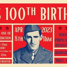 Eli Linden, 100th Birthday Invitation